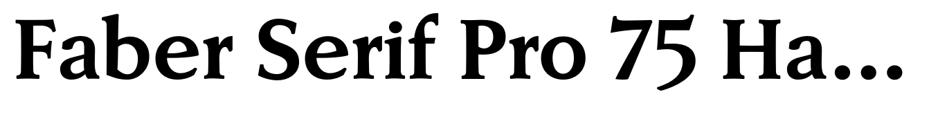 Faber Serif Pro 75 Halbfett